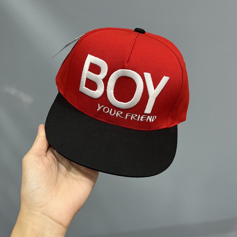 Nón kết cho bé trai, mũ hiphop chữ Boy cho bé trai bé gái 3-8 tuổi