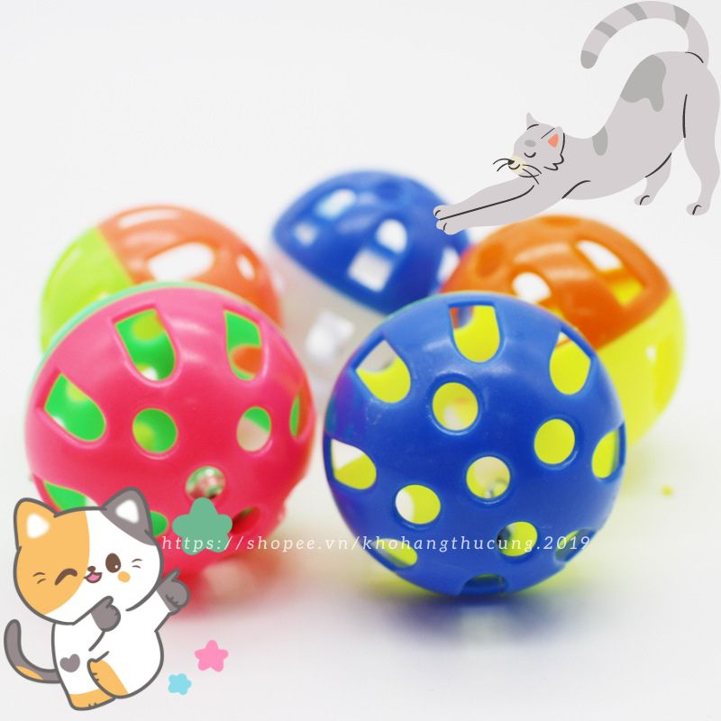 Quả bóng đồ chơi cho mèo, Quả bóng chuông đồ chơi phát ra âm thanh để trêu chọc mèo, Bóng đồ chơi thú cưng