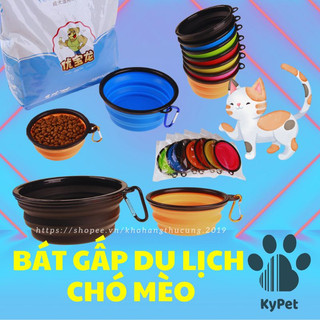 BÁT GẤP GỌN TIỆN LỢI DÀNH CHO THÚ CƯNG 350ML- TẶNG KÈM MÓC TREO