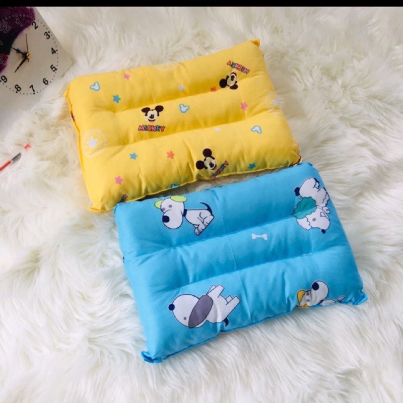 Gối Massage Cho Bé 3 Rãnh Organic Chống Mỏi Cho Bé Ngủ Ngon 40x25cm