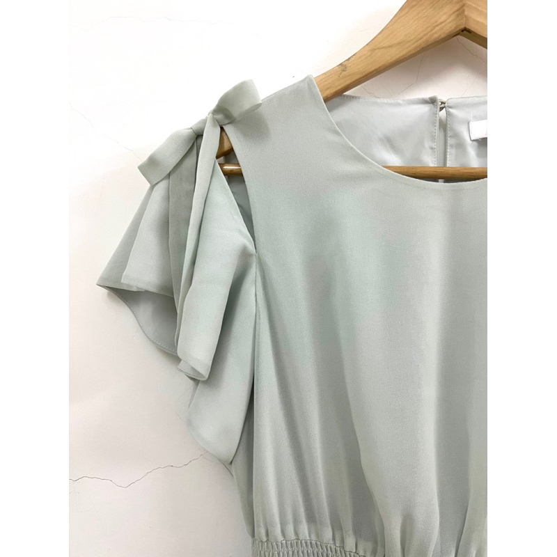 PASS - Đầm voan xanh