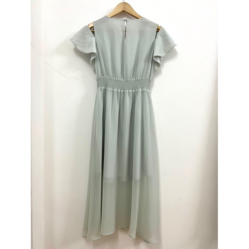 PASS - Đầm voan xanh