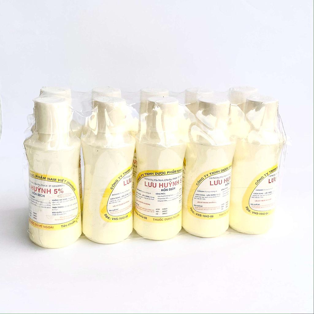 Hỗn dịch bôi ngoài da Lưu huỳnh 5% đánh bay mụn trứng cá