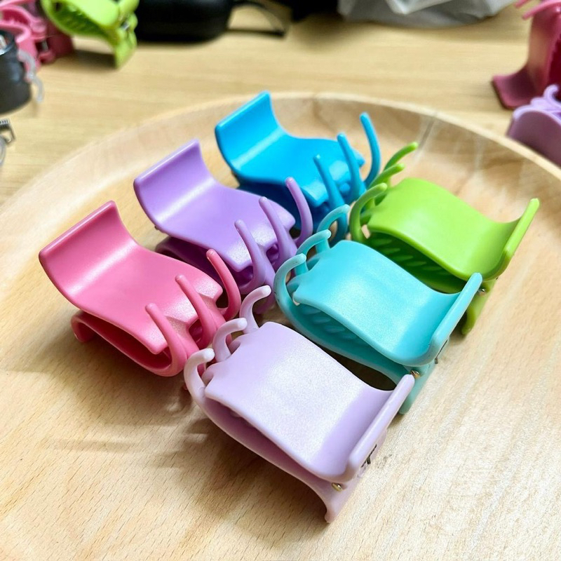Sét kẹp tóc càng cua mix màu vỉ 12 cặp