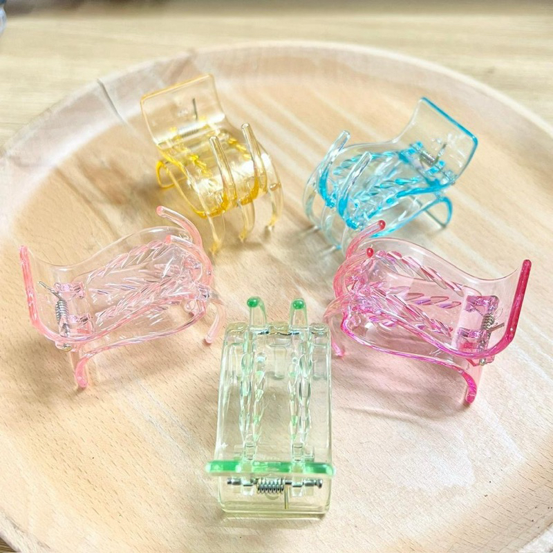 Sét kẹp tóc càng cua mix màu vỉ 12 cặp