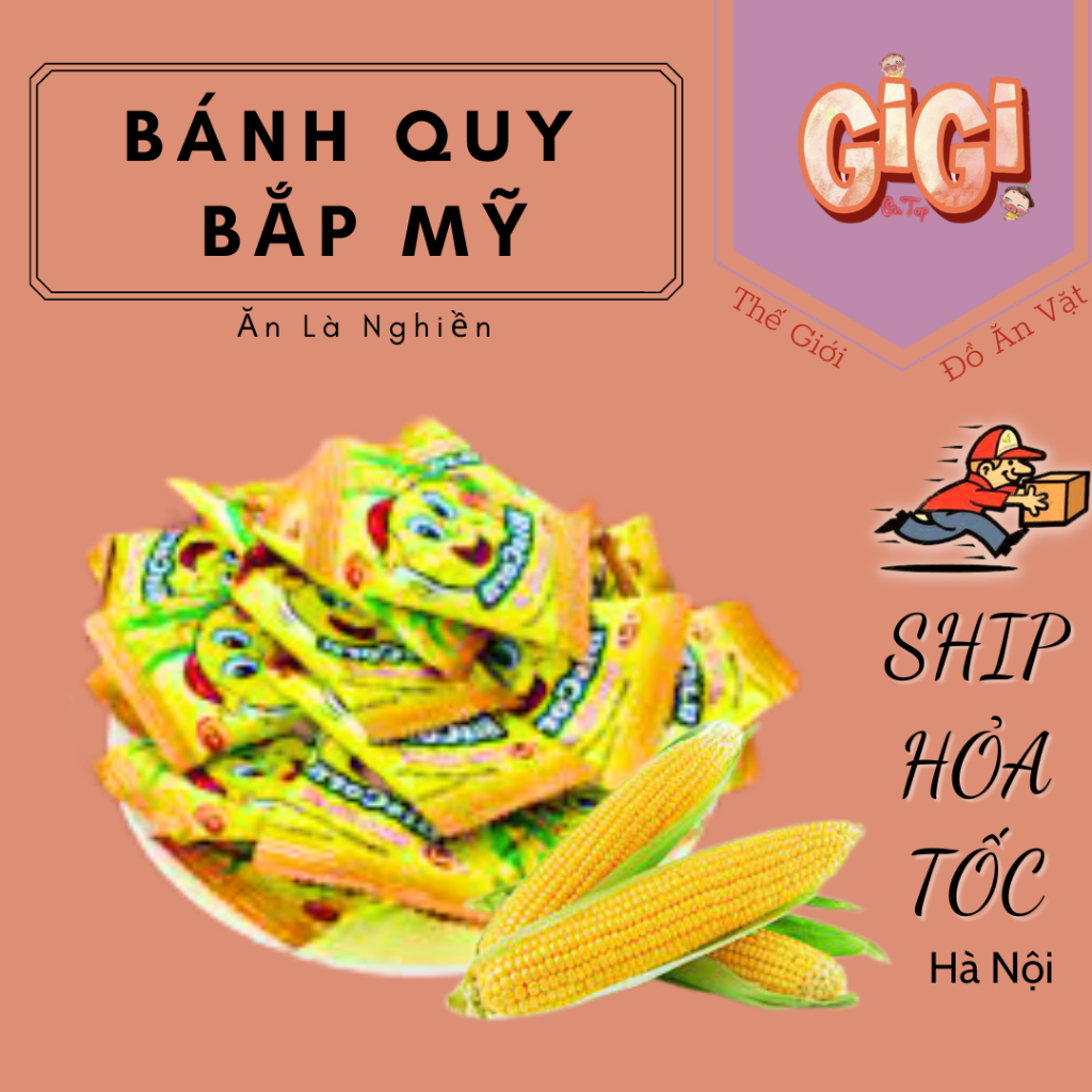 500gr Bánh Bắp Mỹ Minh Phát Ngọt Thơm Béo Ngậy Đồ Ăn Vặt