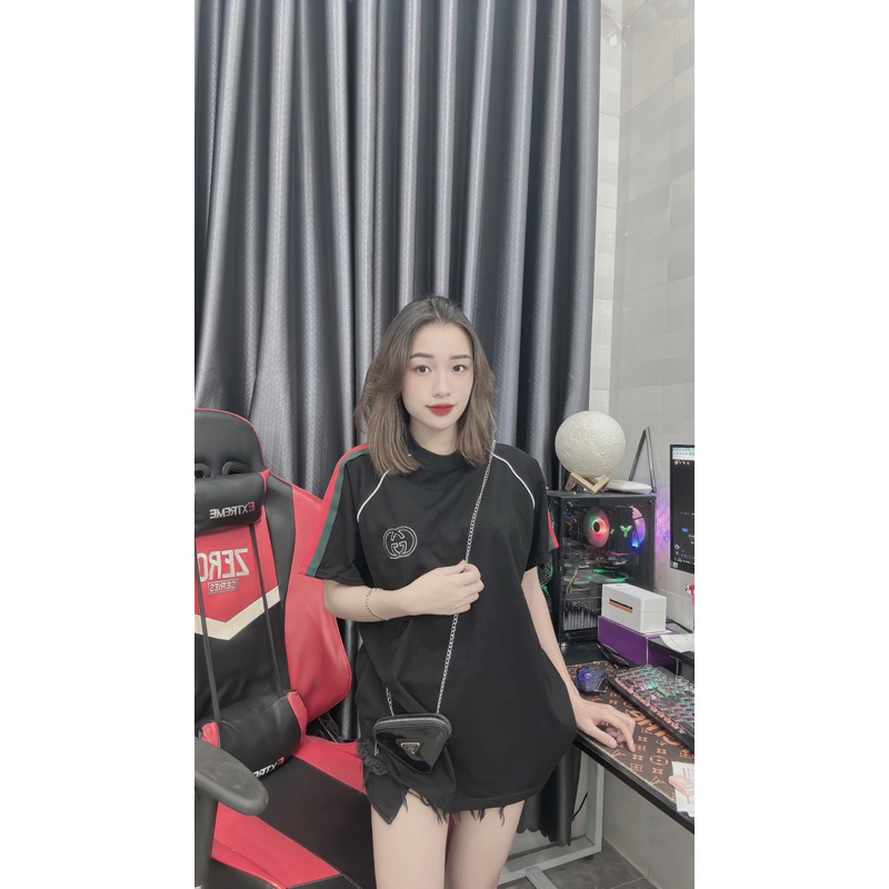 Áo phông GG viền tay