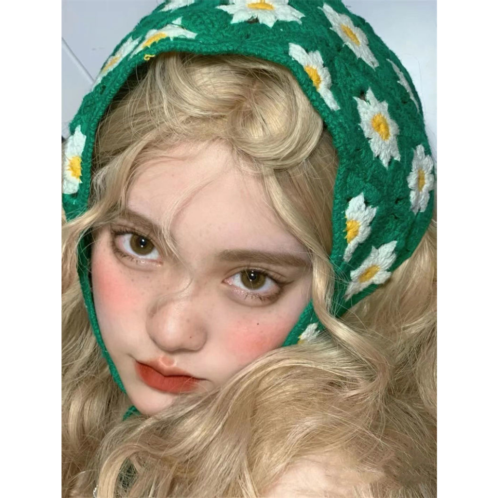 Băng Đô Khăn Đội Đầu Bandana Tam Giác Móc Len Nhiều Họa Tiết Summer - Vani Store - PKTT0050