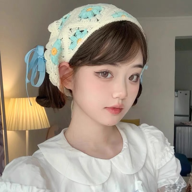 Băng Đô Khăn Đội Đầu Bandana Tam Giác Móc Len Nhiều Họa Tiết Summer - Vani Store - PKTT0050