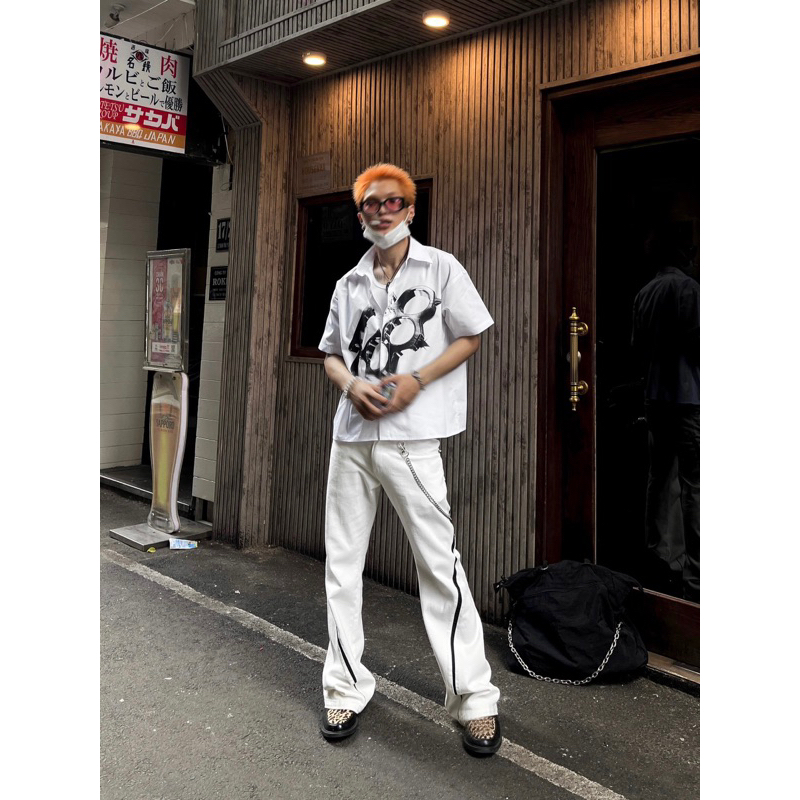 Asylum Knuckles Shirt | Áo Sơ Mi Boxy Crop Unisex