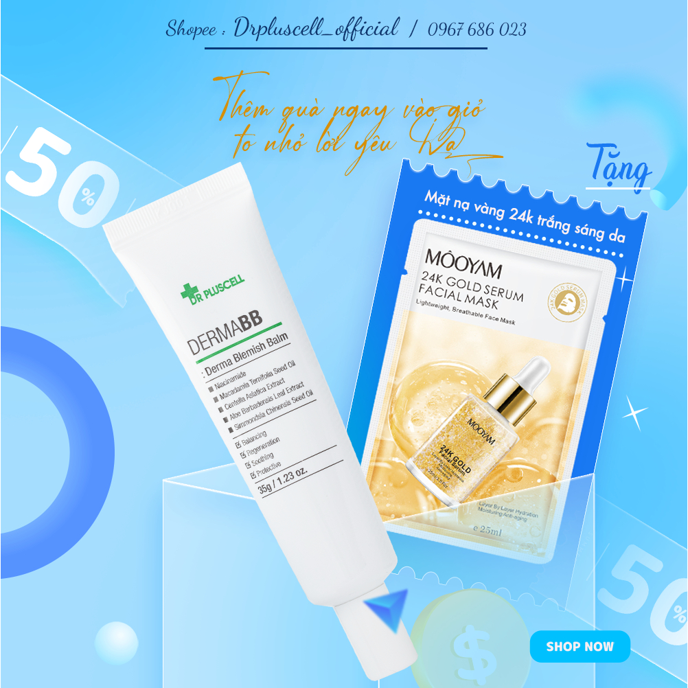 Kem Derma BB Dr Pluscell Che phủ khuyến điểm – Dưỡng da – Chống nắng – Phục hồi da