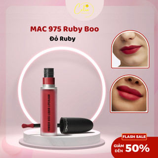 Son kem MAC Powder Kiss Liquid Lipcolour 975 Ruby boo