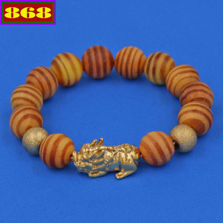 Chuỗi hạt tỳ hưu gỗ huyết long 12 ly a507