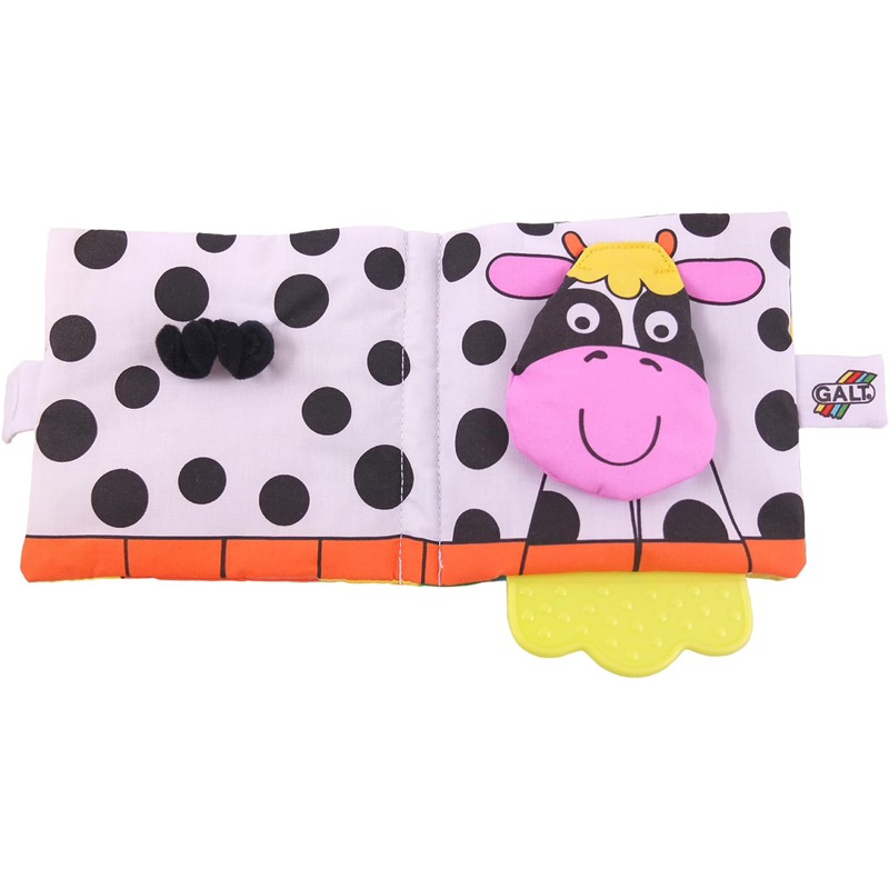 Sách vải tương tác kèm gặm nướu phát triển giác quan cho bé - Galt Toys Teether Soft Book