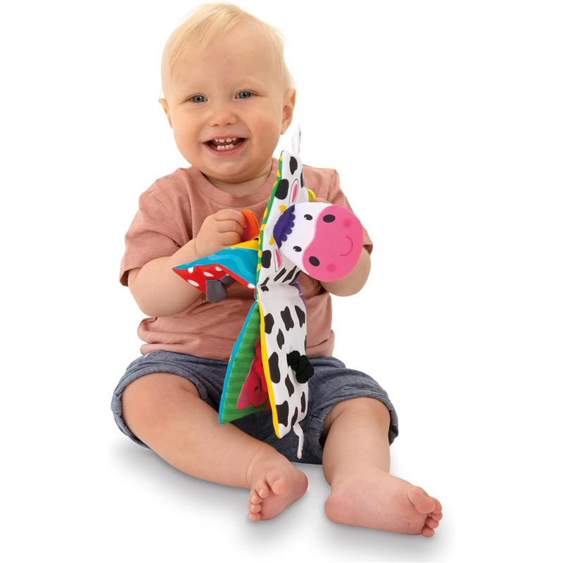 Sách vải tương tác kèm gặm nướu phát triển giác quan cho bé - Galt Toys Teether Soft Book