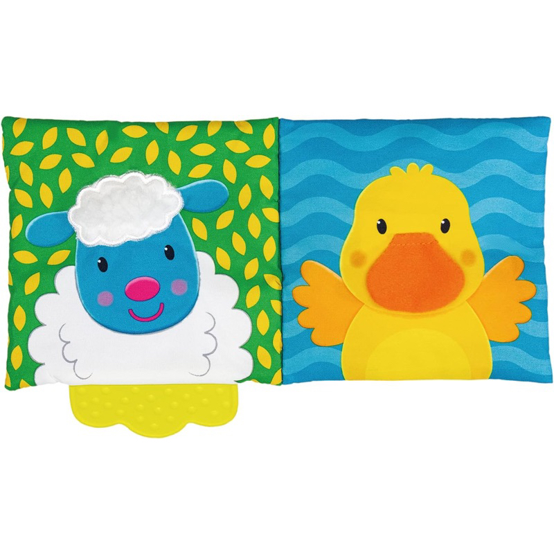Sách vải tương tác kèm gặm nướu phát triển giác quan cho bé - Galt Toys Teether Soft Book