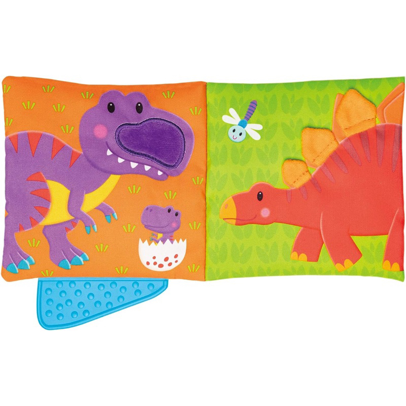 Sách vải tương tác kèm gặm nướu phát triển giác quan cho bé - Galt Toys Teether Soft Book