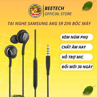 Tai nghe AKG S9 zin bóc máy, tai phone chân tròn samsung chất âm hay, mic trong cho điện thoại - Beetech