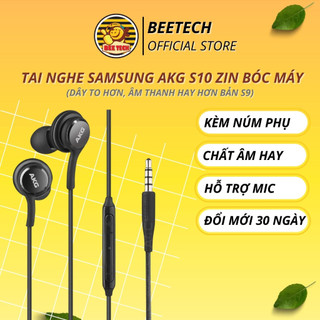 Tai Nghe  AKG S10 Zin Bóc Máy, Tai Phone Chân Tròn 3.5mm Chính Hãng Chất Âm Hay Có Mic Cho Mọi Điện Thoại - Beetech
