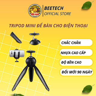 Giá đỡ điện thoại, máy ảnh Tripod Mini BT228, xoay 360 độ dùng kẹp để xem phim, livestream ... - Beetech