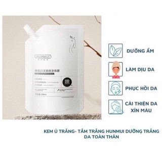 Kem ủ trắng, tắm trắng hunmui dưỡng trắng da toàn thân 300g
