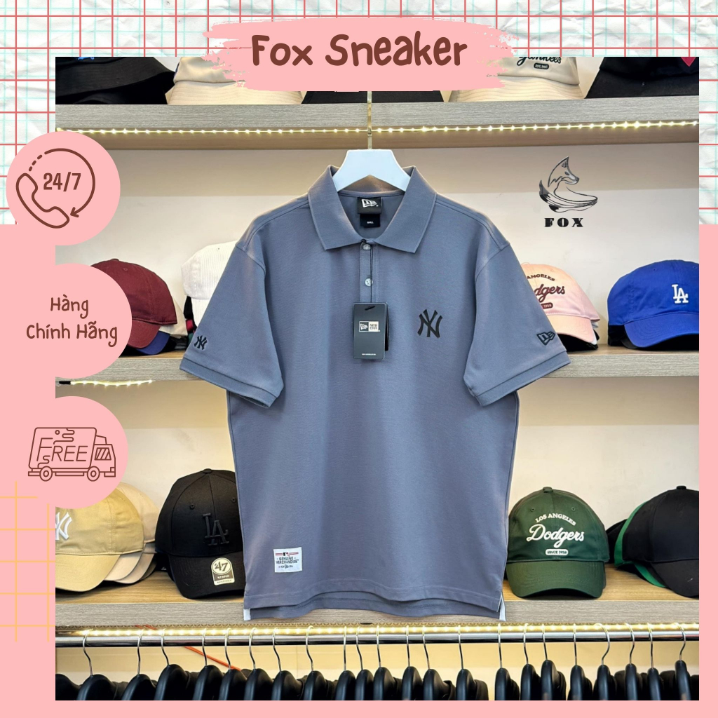 Áo Polo New Era x MLB New York Yankees Light Gray 13718756 - Fox Sneaker