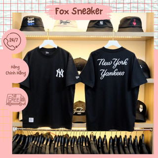 Áo Thun New Era New York Yankees MLB Chain Stitch Black Logo Thêu CODE: 13334740 - Fox Sneaker