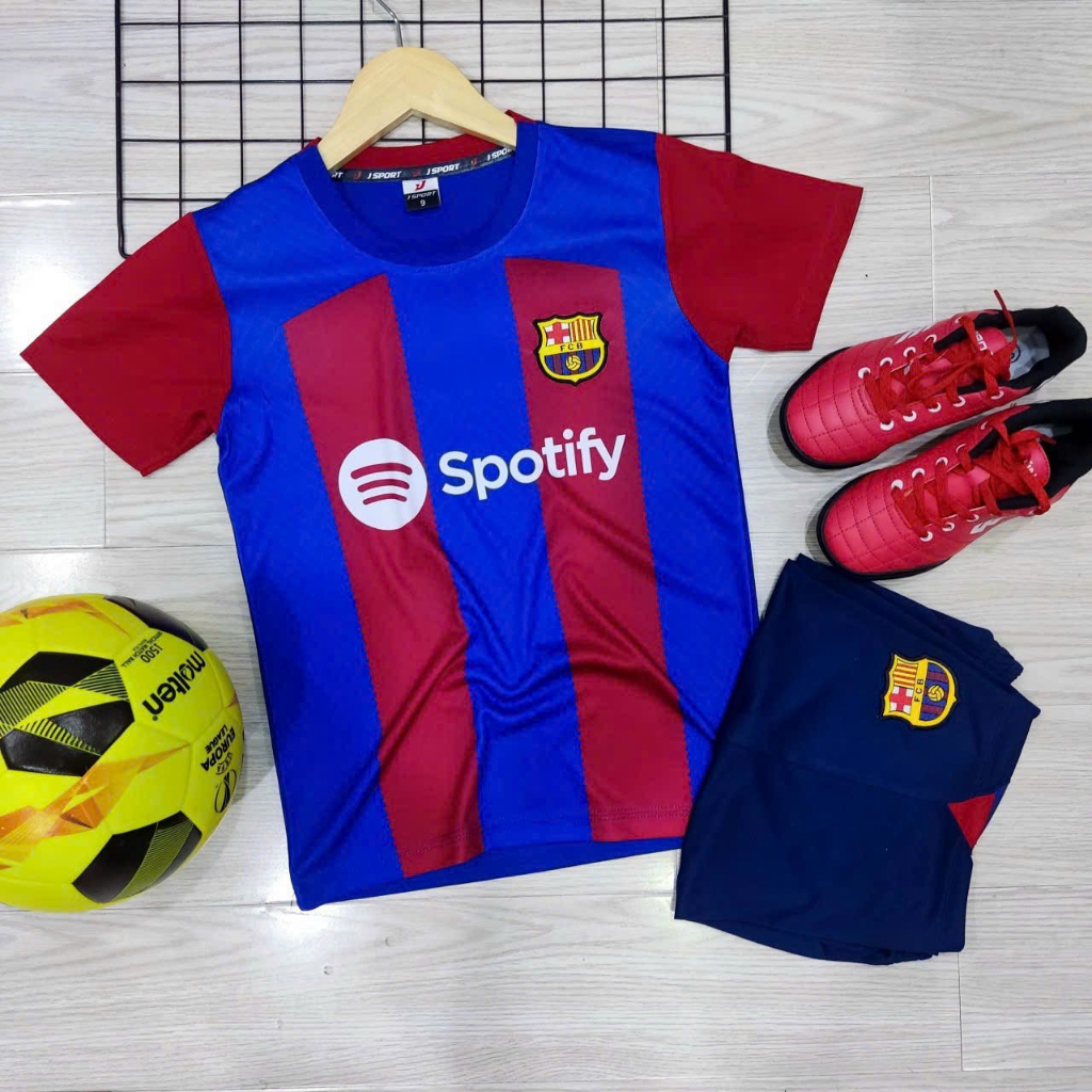Áo Bóng Đá Trẻ Em Barcalona , Áo Đá Banh Barca 2023