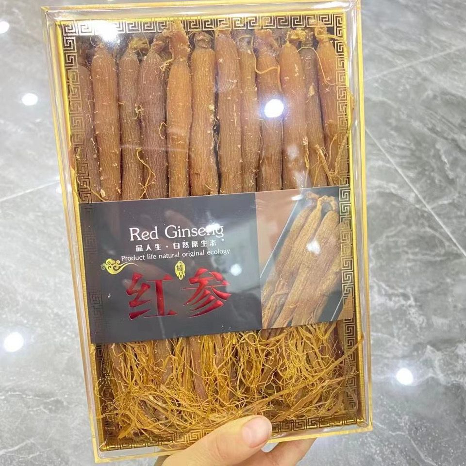 Hồng Sâm Khô Nguyên Củ Hàn 6 Năm Tuổi - Hồng Sâm Bôi Bổ Sức Khỏe, Tăng Tuổi Thọ, Dùng Pha Trà, Hầm Canh - Sâm Đế Vương