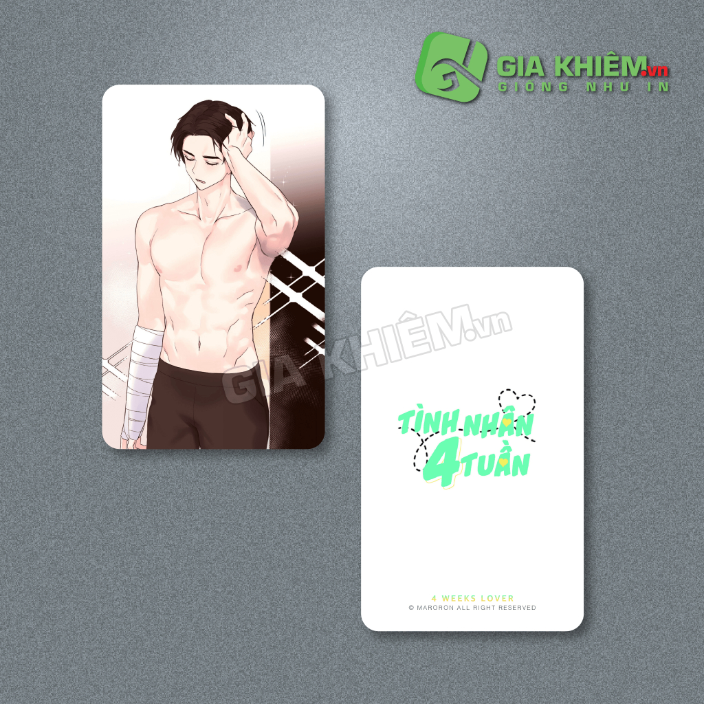 Card bo góc giấy truyện TÌNH NHÂN 4 TUẦN - 4 WEEKS LOVER