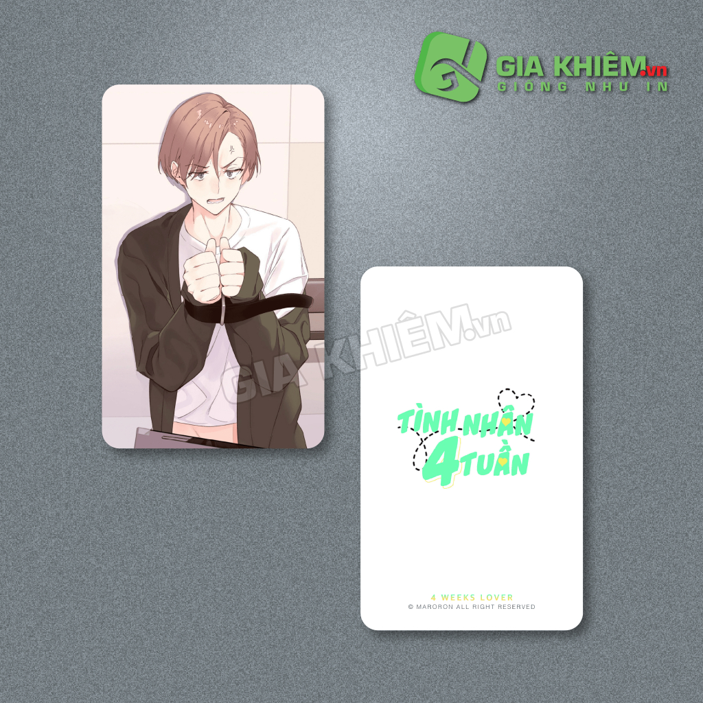 Card bo góc giấy truyện TÌNH NHÂN 4 TUẦN - 4 WEEKS LOVER