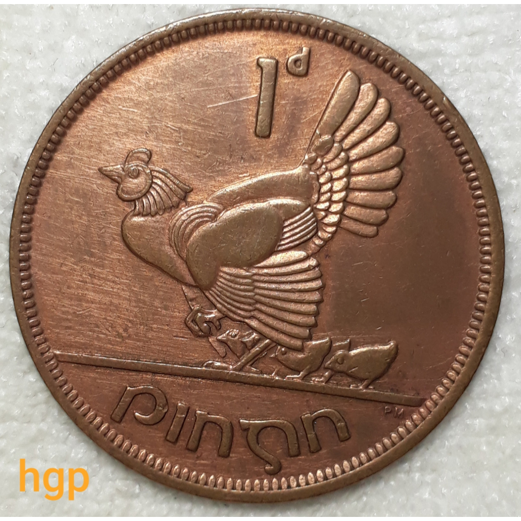 Đồng xu Ireland Penny 1d EIRE Ireland – Top những đồng xu may mắn nhất thế giới