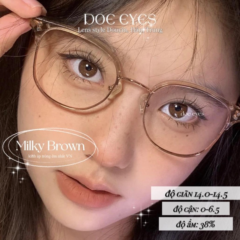 MILKY Brown - 1 CHIẾC - lens nâu tự nhiên