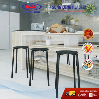 Ghế đẩu chân sắt ngồi bàn ăn 2658 Song Long
