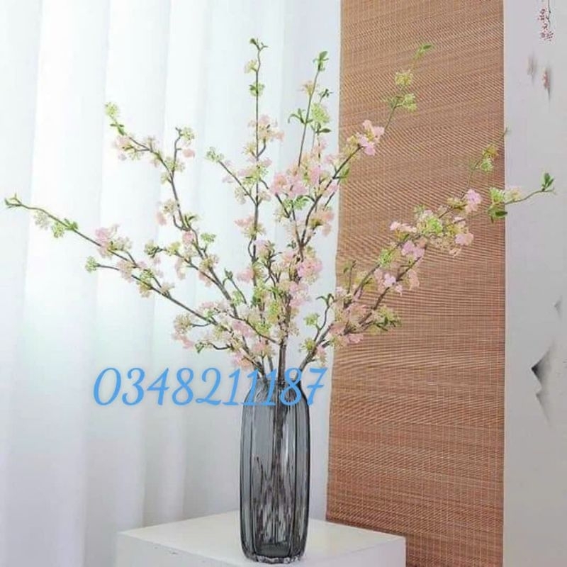 Cành Hoa Tuyết Mai giả - Hoa mận Hoa Lê - Trang trí nhà cửa siêu xinh