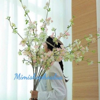  Cành Hoa Tuyết Mai giả - Hoa mận Hoa Lê - Trang trí nhà cửa siêu xinh 