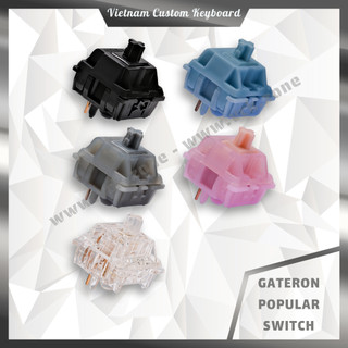 Gateron Linear Switch Pre-Lubed | Oil King Pure Berry Sky Modern Gray North Pole | Akko Cherry KTT | VCK