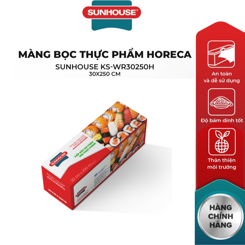 Màng bọc thực phẩm Horeca SUNHOUSE KS-WR30250H