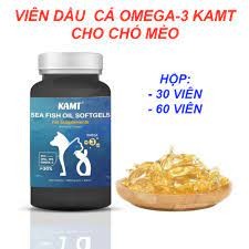 Viên dầu cá Kamt Omega cho chó mèo