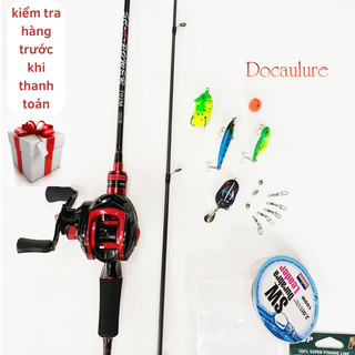 Bộ cần câu lure máy ngang cao cấp , cần câu Rollfish đủ size tặng kèm dây câu lure và hộp mồi - B.lu-NG901