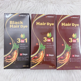 Gội đen phủ bạc màu tóc tự nhiên Meidu 500ml mẫu mới
