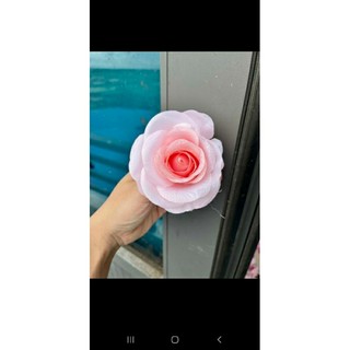 Đầu Bông Hồng Lụa Cao Cấp_ Hoa Lụa Trang Trí