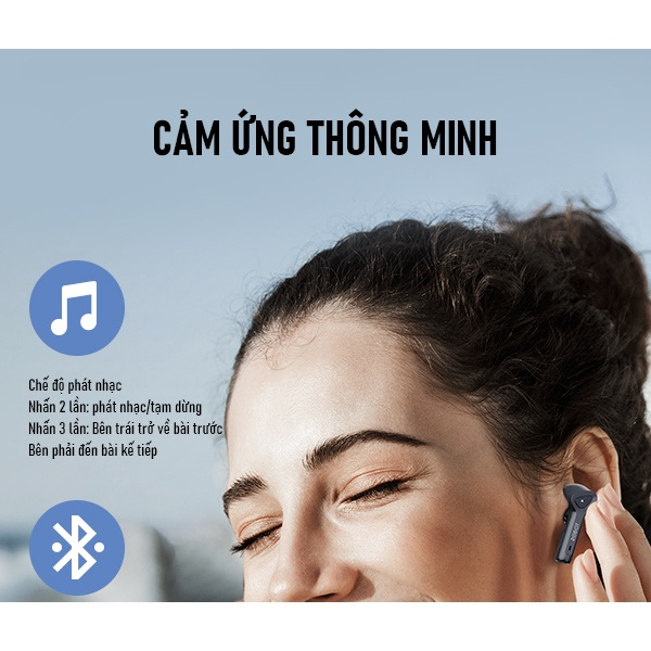 Tai Nghe Không Dây True Wireless Robot Airbuds T30 Bluetooth 5.3 Playtime 22h - Hàng Chính Hãng