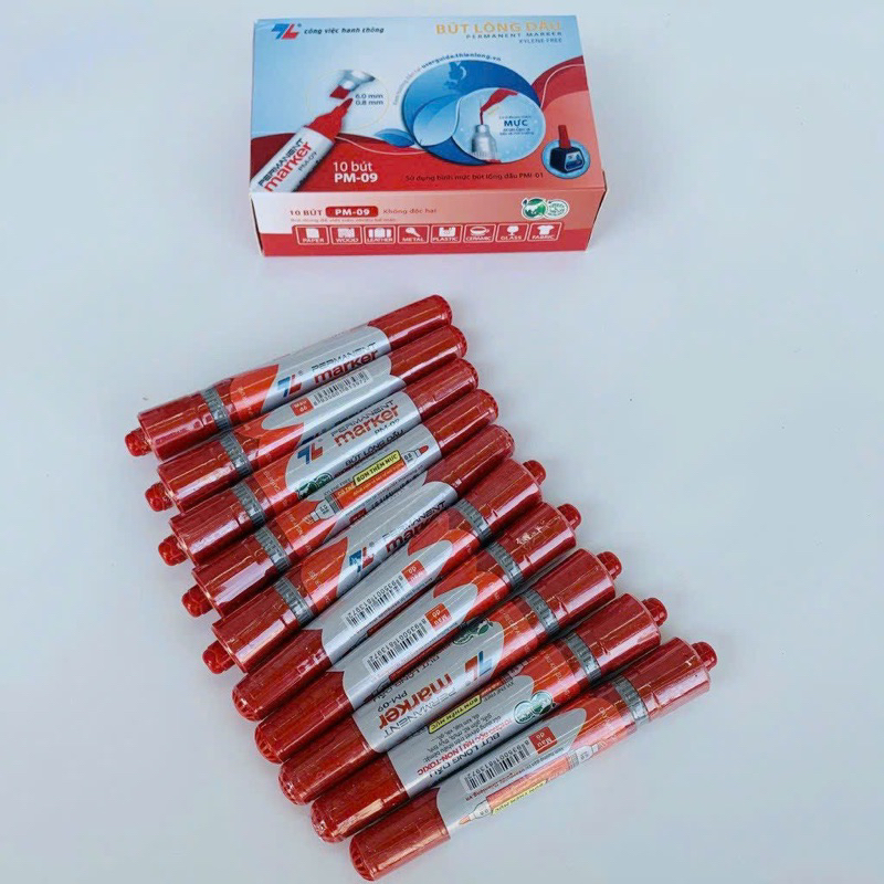 Hộp 10 Bút lông dầu PM-09