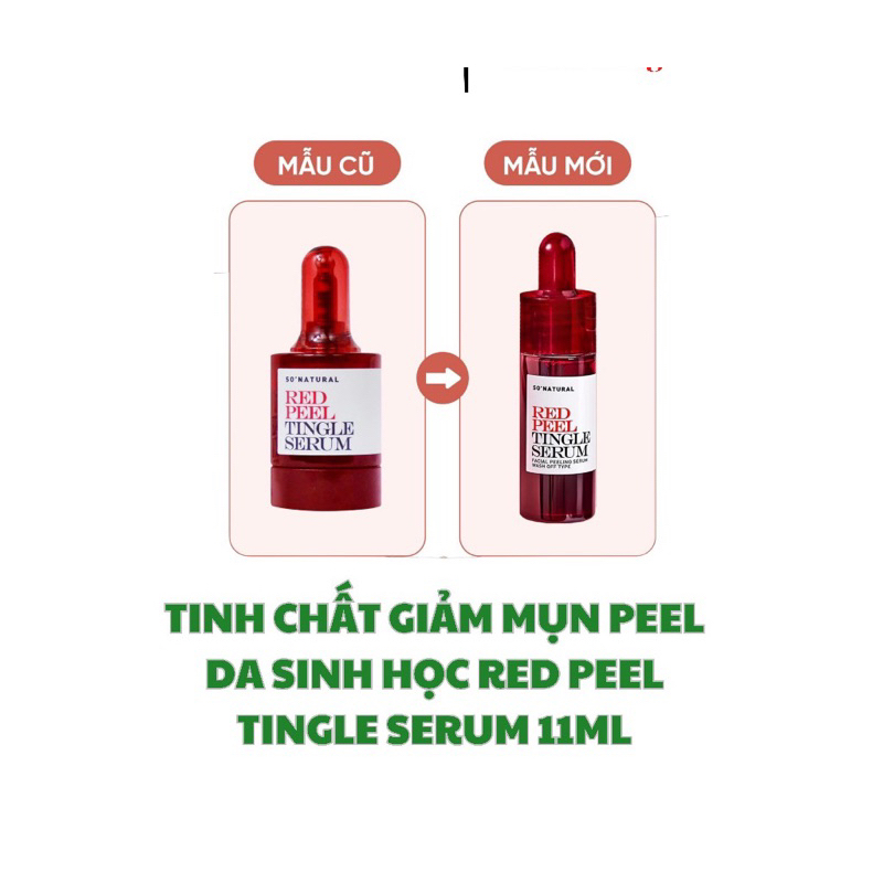 Tinh Chất Peel Da Sinh Học So’Natural Red Peel Tingle Serum - 11ml