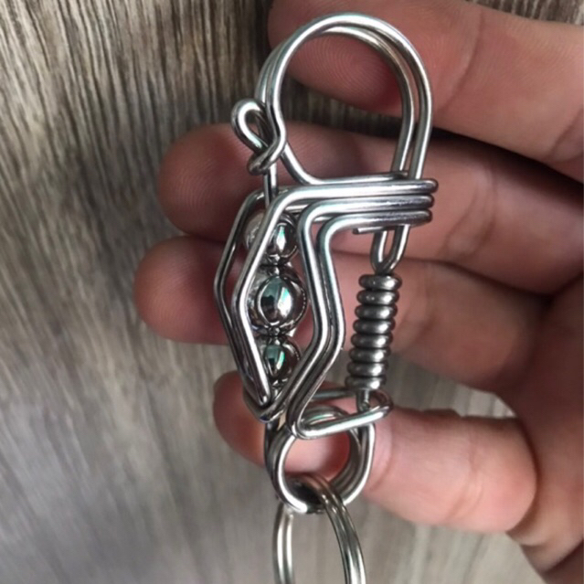 Móc khoá thủ công inox 304 thông thường