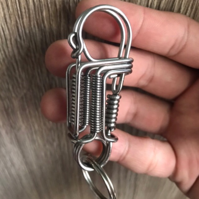 Móc khoá thủ công inox 304 thông thường