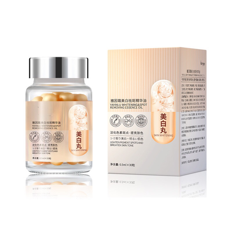 Tinh chất Làm sáng hắc tố melanin các đốm nâu làm mờ vết nám , làm sáng các đường rõ rệt, làm trắng và sáng da,