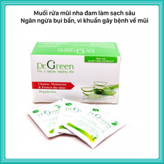 Muối rửa mũi Dr Green nha đam hộp 30 gói