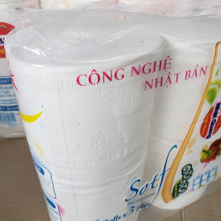 Giấy vệ sinh Nhật Quang (6 cuộn x 3 lớp)